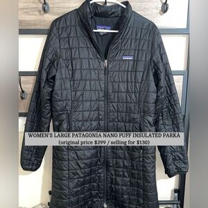 Patagonia nano puff insulated parka